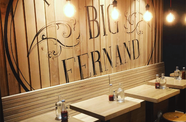 Les burgers Big Fernand se dégustent dans un cadre rustique